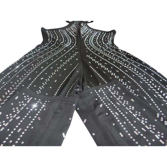 Stunning Black Rhinestone Jumpsuit - Picture 8 of 9